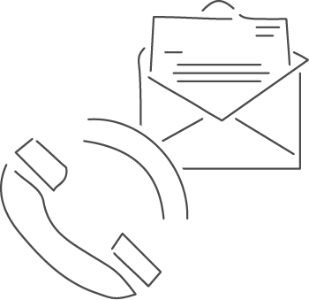 Schematische Darstellung der Touchpoints Telefon und Post