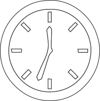 Schematische Darstellung einer Uhr